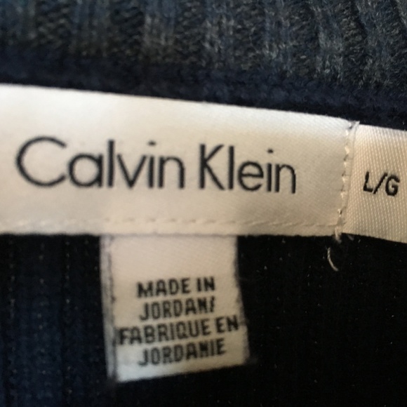 Calvin Klein Men's Quarter-Zip Pullover Navy - Picture 4 of 6